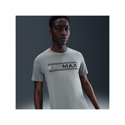 T-shirt męski Nike Air Max - Szary ze sklepu Nike poland w kategorii T-shirty męskie - zdjęcie 184704284