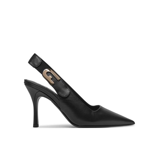 Sandały Furla Sign Slingback T.90 YG05SGN-BX2681-O6000-90294100 Czarny ze sklepu eobuwie.pl w kategorii Sandały damskie - zdjęcie 184705192