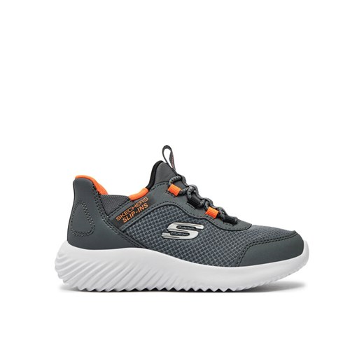Sneakersy Skechers Bounder-Brisk-Burst 403822L/CCOR Szary ze sklepu eobuwie.pl w kategorii Buty sportowe dziecięce - zdjęcie 184705243
