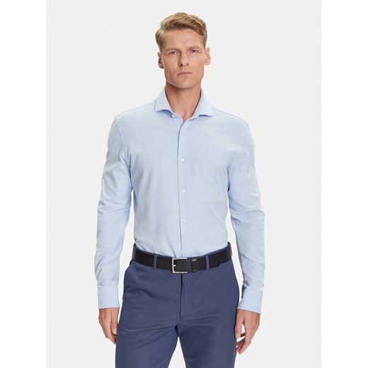 BOSS Koszula P-Hank 50527675 Błękitny Slim Fit ze sklepu MODIVO w kategorii Koszule męskie - zdjęcie 184706723