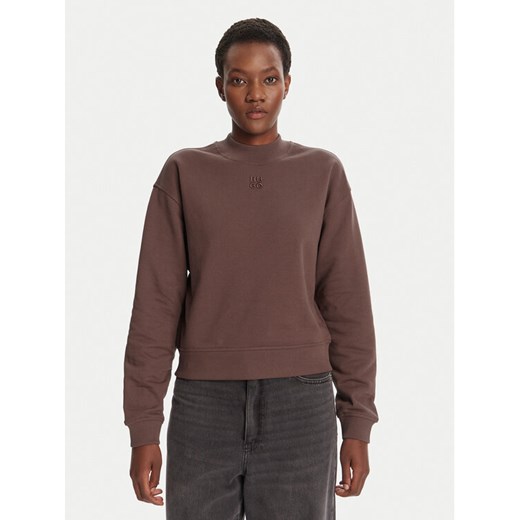 HUGO Bluza Daxandria 50527463 Brązowy Relaxed Fit ze sklepu MODIVO w kategorii Bluzy damskie - zdjęcie 184706733