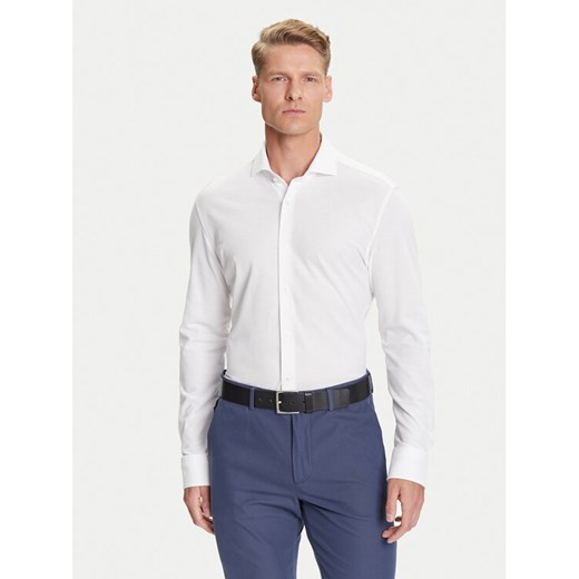 BOSS Koszula P-Hank 50527675 Biały Slim Fit ze sklepu MODIVO w kategorii Koszule męskie - zdjęcie 184706744