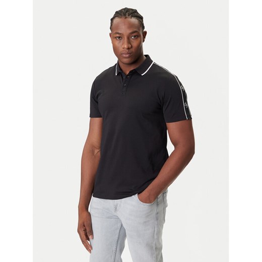 Guess Polo M4YP40 KARS0 Czarny Regular Fit ze sklepu MODIVO w kategorii T-shirty męskie - zdjęcie 184706753