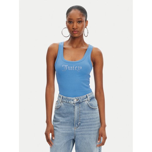 Juicy Couture Top Racer JCWLV125305 Niebieski Slim Fit Juicy Couture M MODIVO