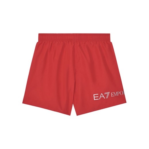 EA7 Emporio Armani Szorty kąpielowe 7B000109 AF13049 M5023 Czerwony Regular Fit ze sklepu MODIVO w kategorii Kąpielówki chłopięce - zdjęcie 184706784