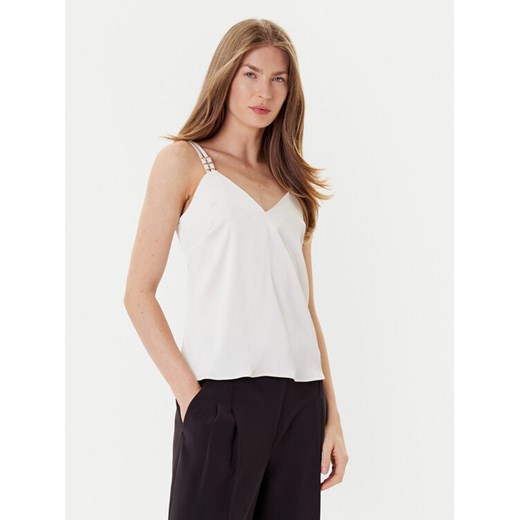 Morgan Top 242-OLAFI Écru Slim Fit ze sklepu MODIVO w kategorii Bluzki damskie - zdjęcie 184706881
