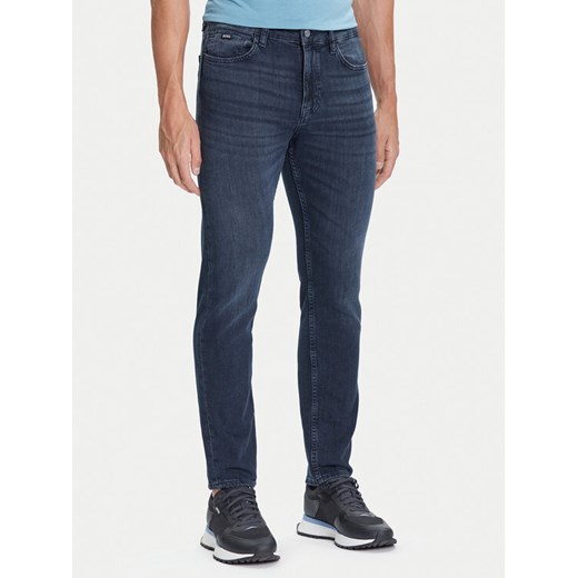 BOSS Jeansy H-Delaware 50544924 Granatowy Slim Fit ze sklepu MODIVO w kategorii Jeansy męskie - zdjęcie 184706882