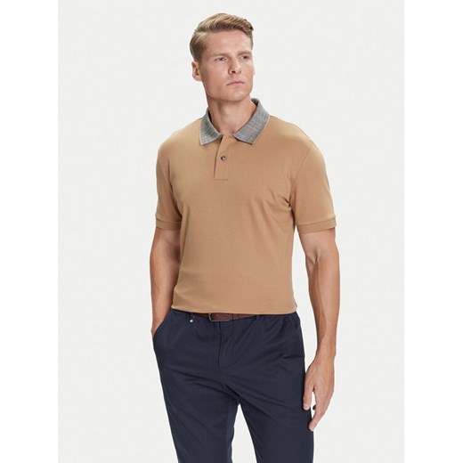 BOSS Polo H-Parlay 302 50545487 Beżowy Regular Fit ze sklepu MODIVO w kategorii T-shirty męskie - zdjęcie 184706894