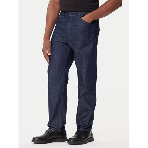 HUGO Jeansy 50542905 Granatowy Relaxed Fit ze sklepu MODIVO w kategorii Jeansy męskie - zdjęcie 184706913