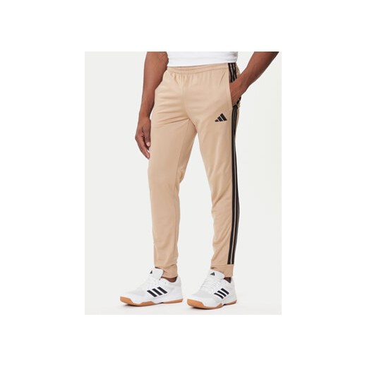 adidas Dres Basic 3-Stripes JX5501 Beżowy Regular Fit L MODIVO