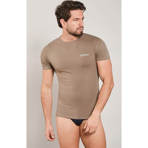 Kappa koszulka męska bawełniana z krótkim rękawem khaki K1304, Kolor khaki, Rozmiar L, Kappa ze sklepu Primodo w kategorii T-shirty męskie - zdjęcie 184708051