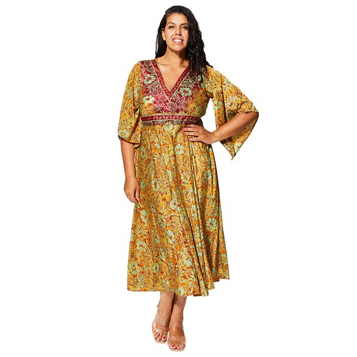 Aller Simplement Sukienka w kolorze zielono-pomarańczowym ze sklepu Limango Polska w kategorii Sukienki - zdjęcie 184708214