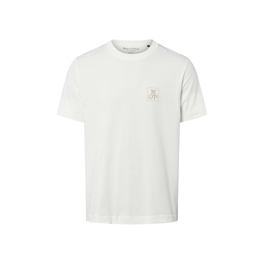 Marc O'Polo Koszulka męska Mężczyźni Bawełna biały jednolity ze sklepu vangraaf w kategorii T-shirty męskie - zdjęcie 184710061