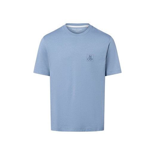 Marc O'Polo Koszulka męska Mężczyźni Bawełna niebieski jednolity ze sklepu vangraaf w kategorii T-shirty męskie - zdjęcie 184710063