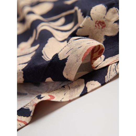 Reserved - Koszula comfort fit z wiskozy - granatowy Reserved XXL Reserved