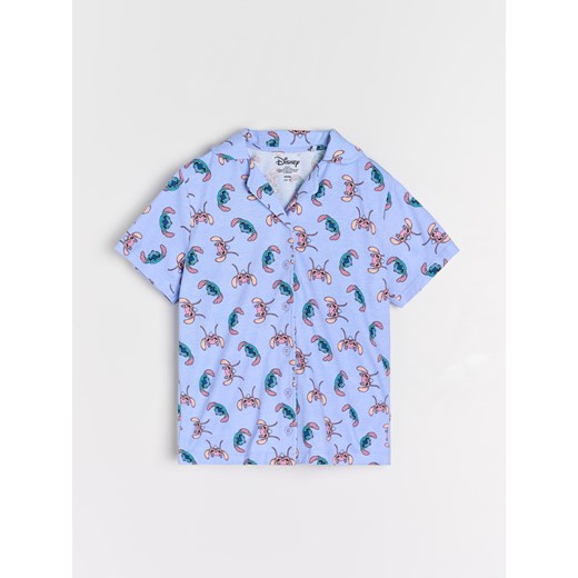 Sinsay - Piżama dwuczęściowa zapinana na guziki Stitch - błękitny Sinsay 146 (10-11 l) Sinsay