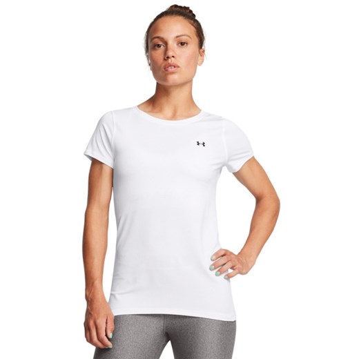 Damska koszulka treningowa Under Armour Tech Mesh SS - biała Under Armour S okazja Sportstylestory.com
