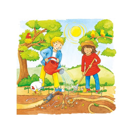 Goki 35-częściowe puzzle &quot;Pole słoneczników&quot; - 3+ ze sklepu Limango Polska w kategorii Zabawki - zdjęcie 184713190