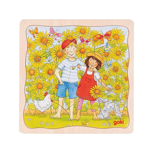 Goki Puzzle &quot;Pole słoneczników&quot; - 3+ Goki onesize okazyjna cena Limango Polska