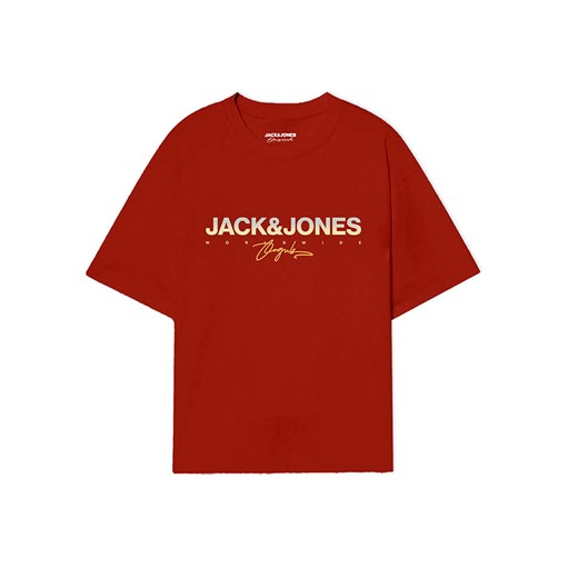 JACK &amp; JONES Junior Koszulka w kolorze czerwonym ze sklepu Limango Polska w kategorii T-shirty chłopięce - zdjęcie 184713361
