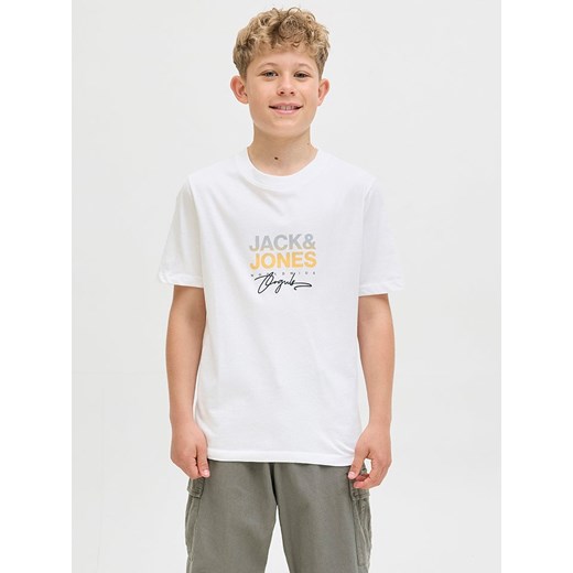 JACK &amp; JONES Junior Koszulka w kolorze białym ze sklepu Limango Polska w kategorii T-shirty chłopięce - zdjęcie 184713362