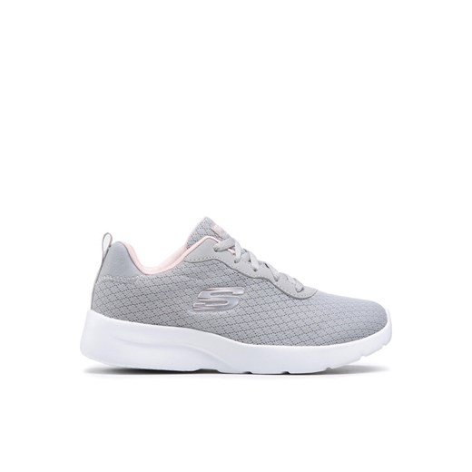 Sneakersy Skechers Eye To Eye 12964/LGPK Szary ze sklepu eobuwie.pl w kategorii Buty sportowe damskie - zdjęcie 184714060