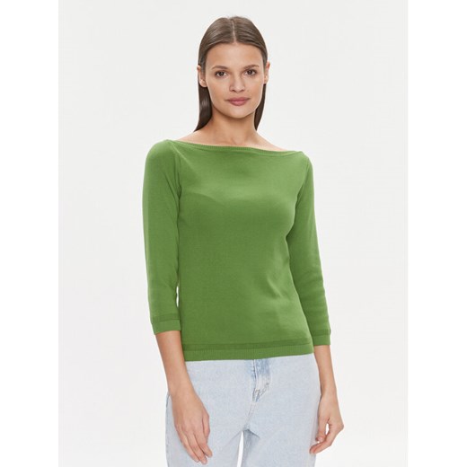 United Colors Of Benetton Sweter 1091D1M09 Zielony Regular Fit ze sklepu MODIVO w kategorii Swetry damskie - zdjęcie 184714431