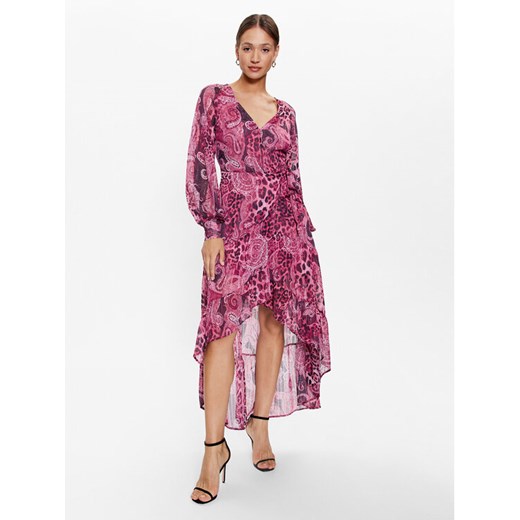 Guess Sukienka codzienna W3YK4 8WFJJ2 Różowy Regular Fit Guess M MODIVO