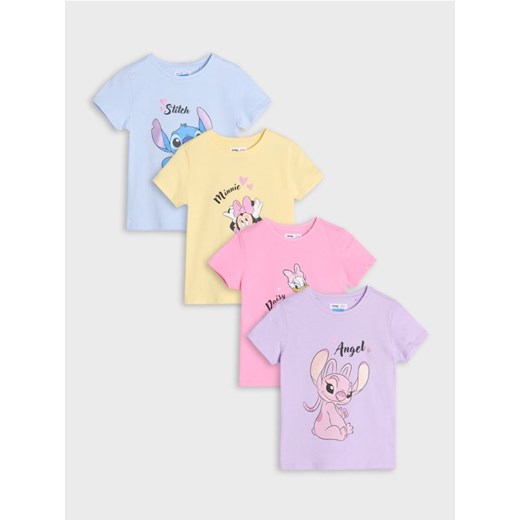 Sinsay - Koszulki 4 pack Disney - wielobarwny ze sklepu Sinsay w kategorii Bluzki dziewczęce - zdjęcie 184720303