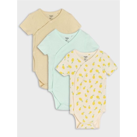 Sinsay - Body 3 pack - kremowy ze sklepu Sinsay w kategorii Body niemowlęce - zdjęcie 184720350