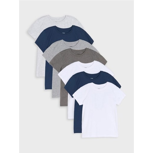Sinsay - Koszulki 7 pack - szary ze sklepu Sinsay w kategorii T-shirty chłopięce - zdjęcie 184720380
