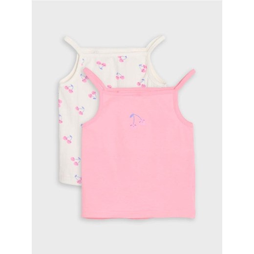 Sinsay - Koszulki na ramiączkach 2 pack - wielobarwny - id: 371CI-MLC - marki Sinsay - 184720412 Sinsay - Koszulki na ramiączkach 2 pack - wielobarwny ze sklepu Sinsay w kategorii Bluzki dziewczęce - zdjęcie 184720412
