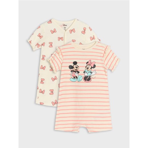 Sinsay - Rampersy 2 pack Mickey Mouse - kremowy ze sklepu Sinsay w kategorii Odzież dla niemowląt - zdjęcie 184720422
