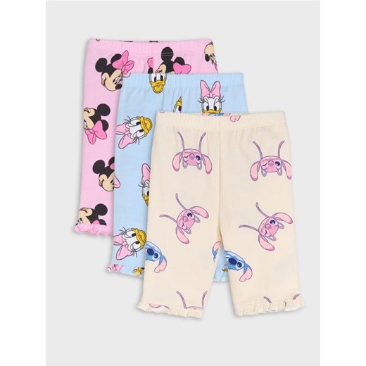 Sinsay - Legginsy 3 pack Disney - różowy ze sklepu Sinsay w kategorii Spodnie i półśpiochy - zdjęcie 184720440