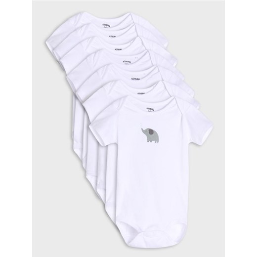 Sinsay - Body 7 pack - biały ze sklepu Sinsay w kategorii Body niemowlęce - zdjęcie 184720481