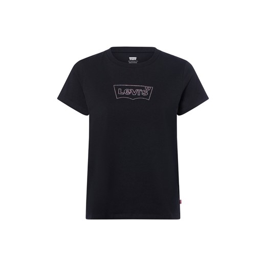 Levi's T-shirt damski Kobiety Bawełna antracytowy jednolity ze sklepu vangraaf w kategorii Bluzki damskie - zdjęcie 184721270