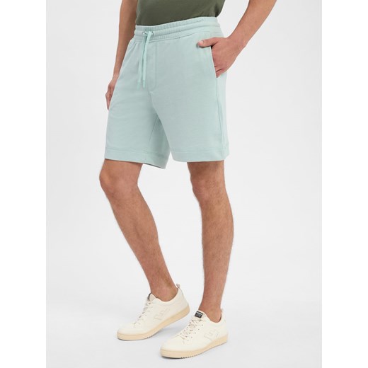 Nils Sundström Męskie szorty dresowe Mężczyźni Sztuczne włókno miętowy jednolity ze sklepu vangraaf w kategorii Spodenki męskie - zdjęcie 184721360