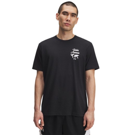 Męski t-shirt z nadrukiem Under Armour UA Sports Wordmark - czarny ze sklepu Sportstylestory.com w kategorii T-shirty męskie - zdjęcie 184721904