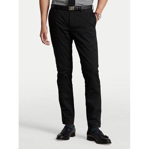Polo Ralph Lauren Chinosy 710644988001 Czarny Slim Fit ze sklepu MODIVO w kategorii Spodnie męskie - zdjęcie 184722362