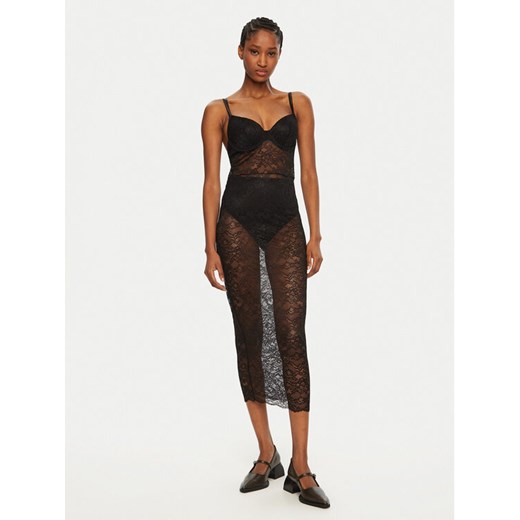 Guess Koszula nocna O5RK00 KBGT0 Czarny Regular Fit ze sklepu MODIVO w kategorii Koszule nocne - zdjęcie 184722381