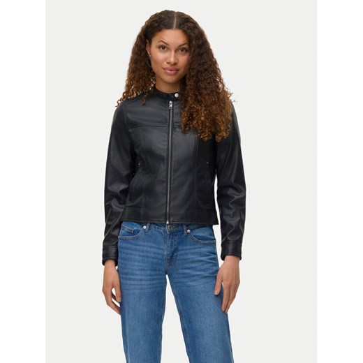 Vero Moda Kurtka z imitacji skóry Amanda 10331229 Czarny Regular Fit ze sklepu MODIVO w kategorii Kurtki damskie - zdjęcie 184722400