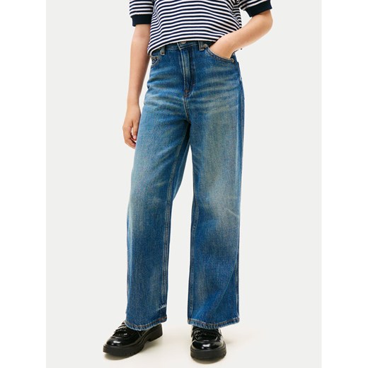 Tommy Hilfiger Jeansy KG0KG08745 Niebieski Wide Leg ze sklepu MODIVO w kategorii Spodnie dziewczęce - zdjęcie 184722410