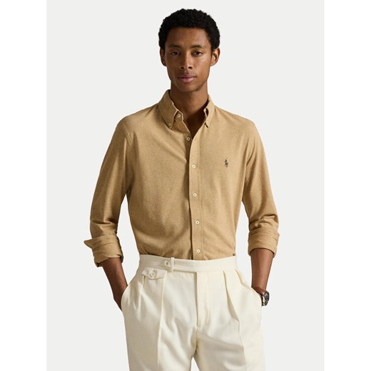 Polo Ralph Lauren Koszula 710654408115 Beżowy Regular Fit ze sklepu MODIVO w kategorii Koszule męskie - zdjęcie 184722422