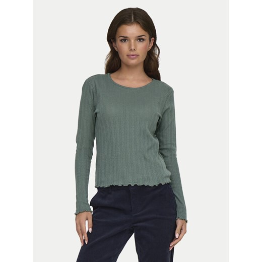 ONLY Bluzka Carlotta 15291987 Zielony Regular Fit ze sklepu MODIVO w kategorii Bluzki damskie - zdjęcie 184722431
