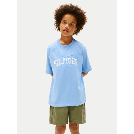 Tommy Hilfiger T-Shirt KB0KB09726 Niebieski Regular Fit ze sklepu MODIVO w kategorii T-shirty chłopięce - zdjęcie 184722433