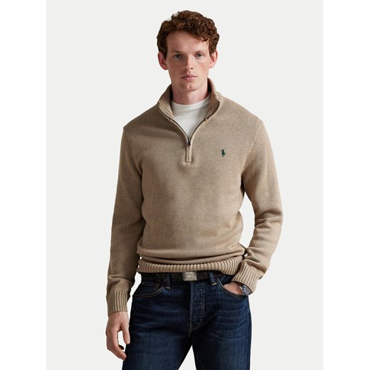Polo Ralph Lauren Sweter 710859939510 Beżowy Regular Fit ze sklepu MODIVO w kategorii Swetry męskie - zdjęcie 184722451