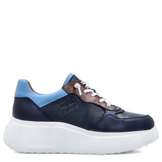 Sneakersy damskie - WONDERS A-3630 GRANATOWE ze sklepu Tymoteo.pl - sklep obuwniczy w kategorii Buty sportowe damskie - zdjęcie 184723811