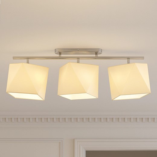 Klasyczna lampa sufitowa do salonu regulowana DETROIT z kremowymi abażurami ze sklepu Lysne w kategorii Lampy sufitowe - zdjęcie 184724153