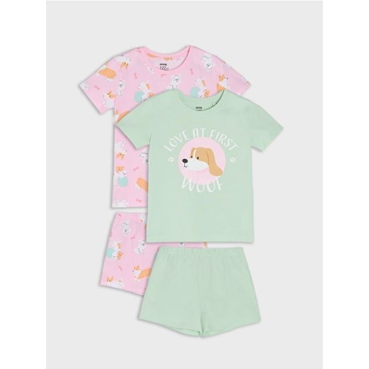 Sinsay - Piżamy 2 pack - różowy ze sklepu Sinsay w kategorii Piżamy dziecięce - zdjęcie 184724764