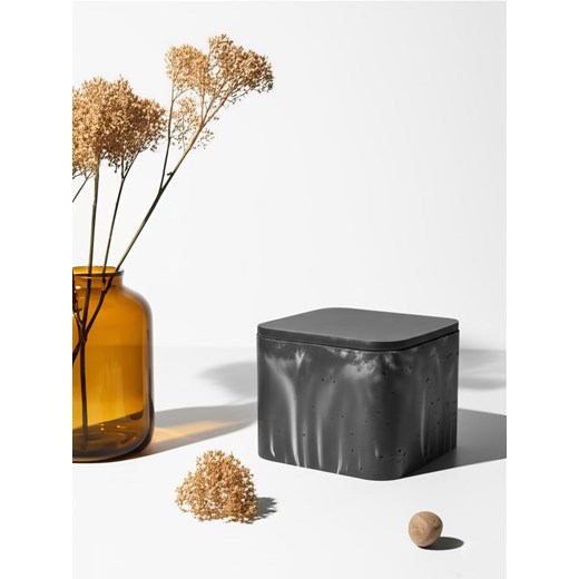 Sinsay - Pojemnik do przechowywania z pokrywką - czarny ze sklepu Sinsay w kategorii Pudełka i pojemniki - zdjęcie 184724814